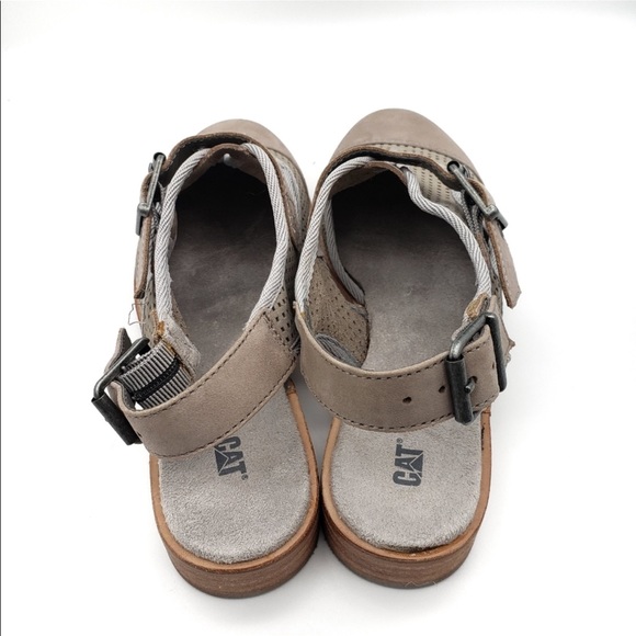 CAT Caterpillar Wide Slingback Mules flat Strap Sandals - Picture 2 of 7